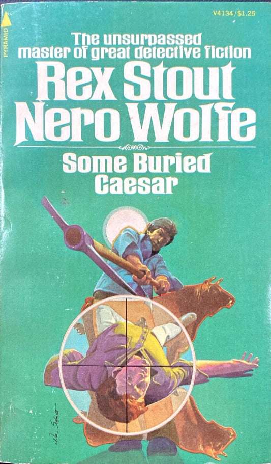 Some Buried Caesar by Rex Stout 1976 Pyramid V4134 Paperback Nero Wolfe