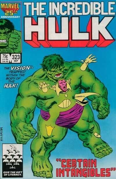 Marvel Comics Incredible Hulk #323 Copper Age 1986