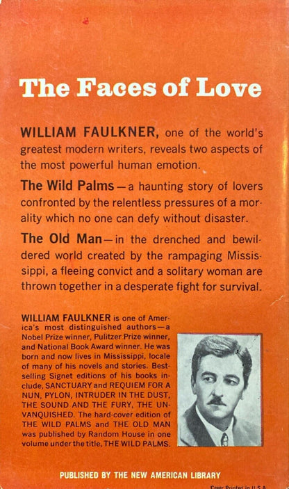The Wild Palms/The Old Man by William Faulkner 1959 Signet D1643 Paperback