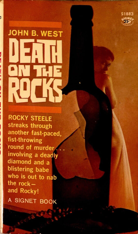 Death on the Rocks by John B. West 1961 Signet S1883 Paperback First Print