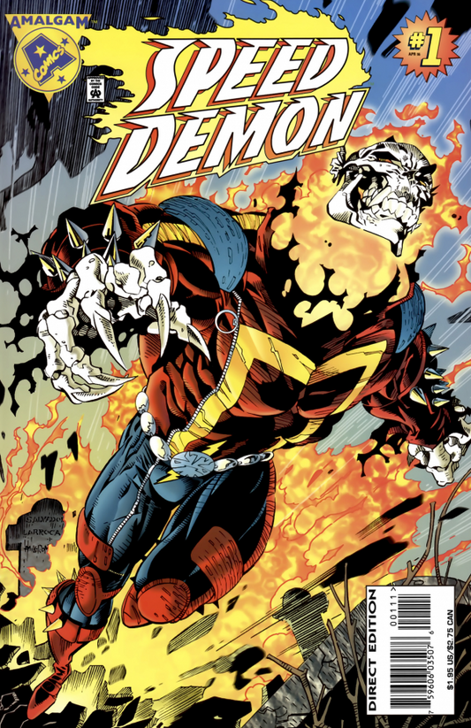 Amalgam Comics Speed Demon #1 1996 Modern Age Newsstand Flash Ghost Rider