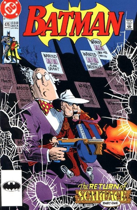 DC Comics Batman #475 Modern Age 1992 Return of Scarface