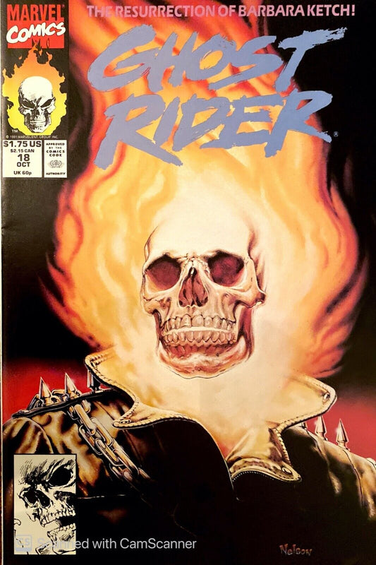Marvel Comics Ghost Rider #18 Copper Age 1991