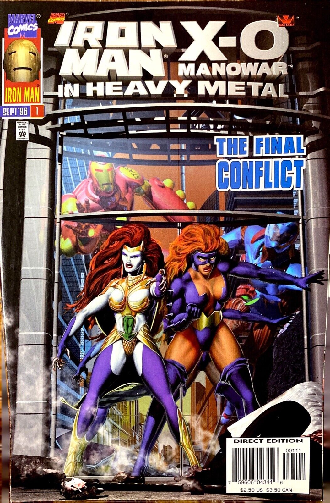 Marvel Valiant Comics Iron Man X-O Manowar in Heavy Metal The Final Conflict #1