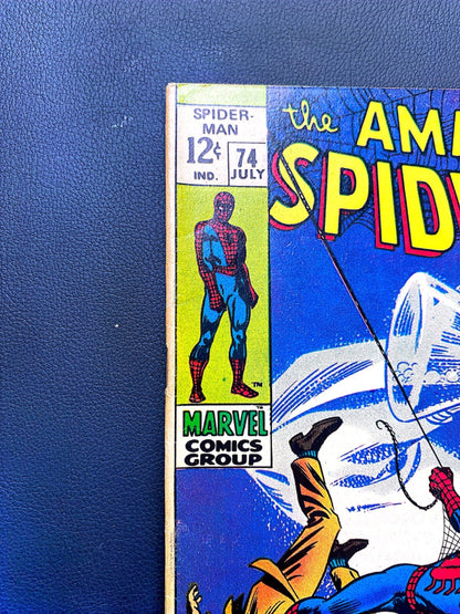Marvel Comics Amazing Spider-man #74 Silver Age 1969 First Silver Mane