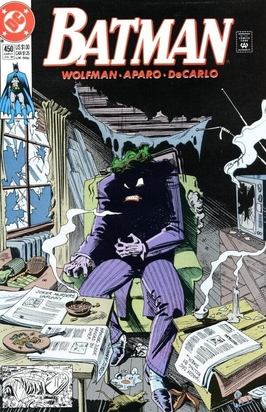 DC Comics Batman #450 Copper Age 1990 Joker