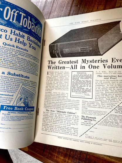 The Wide World Magazine No. 320 Vol. 54 December 1924 London Pulp