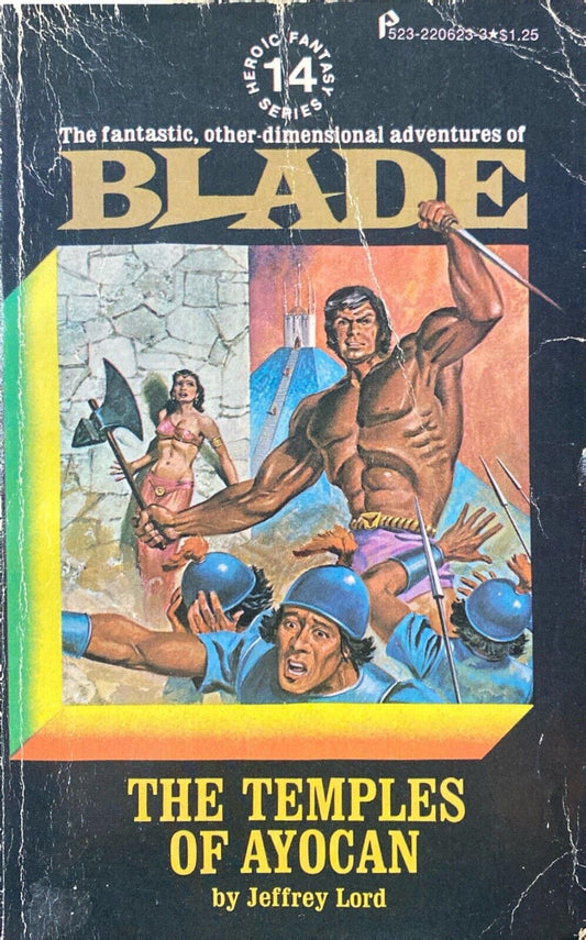 Richard Blade #14 The Temples of Ayocan by Jeffrey Lord 1976 Pinnacle Paperback