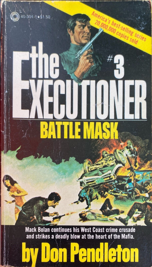 Battle Mask by Don Pendleton 1978 Pinnacle Paperback Executioner #3