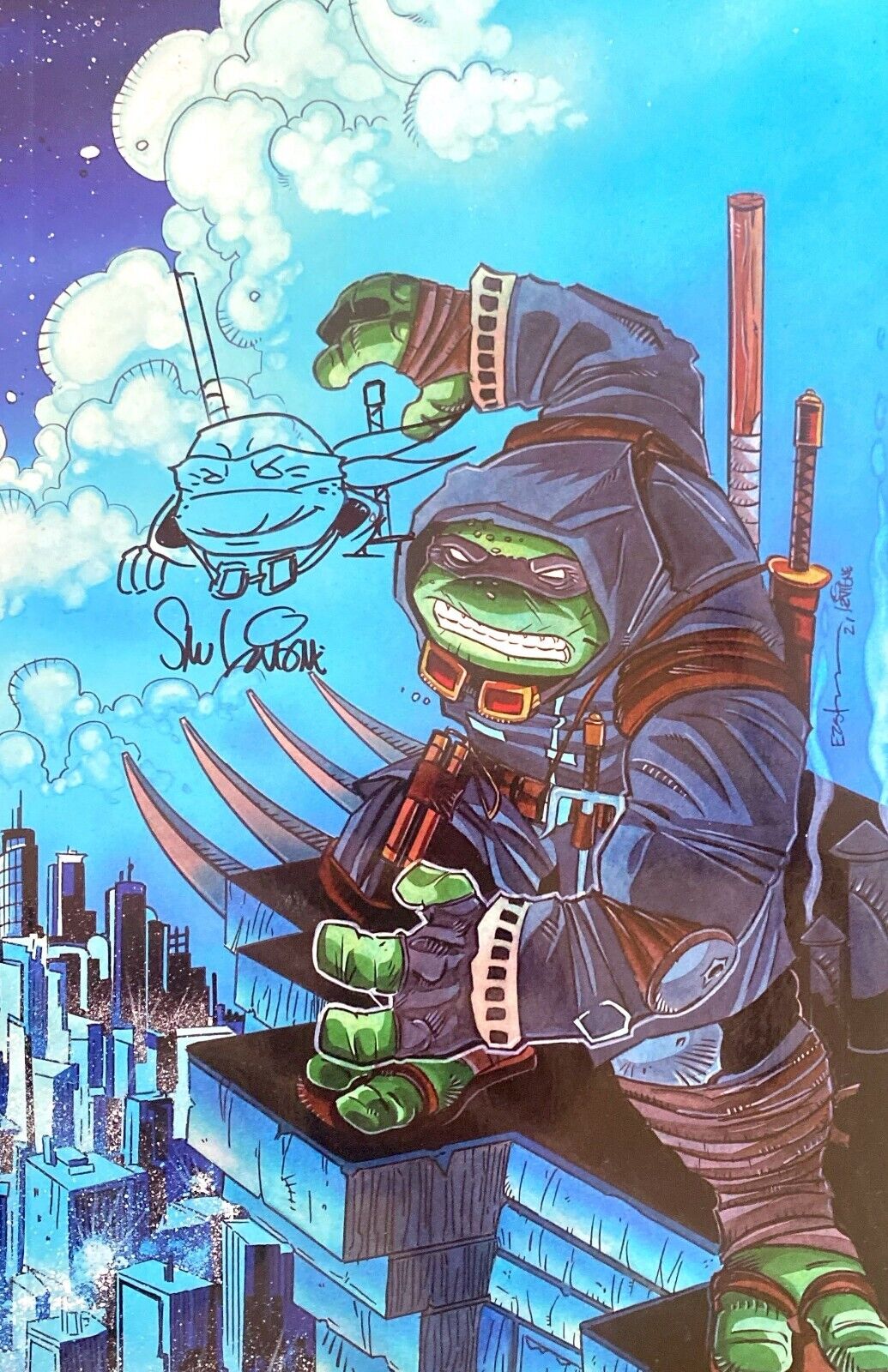 TMNT The Last Ronin #5 Retailer Exclusive Virgin Variant Signed Remarque Lavigne