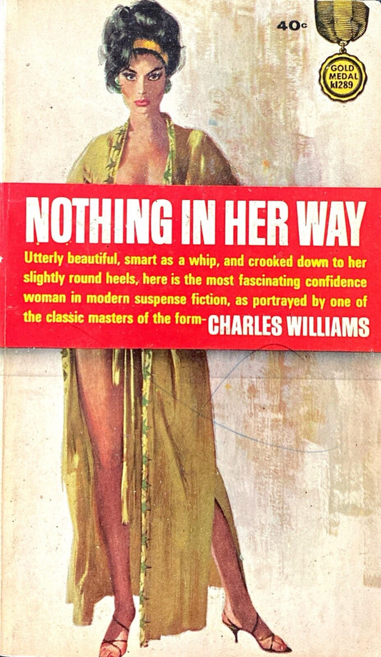 Nothing in Her Way by Charles Williams 1963 Fawcett Gold Medal k1289 Paperback