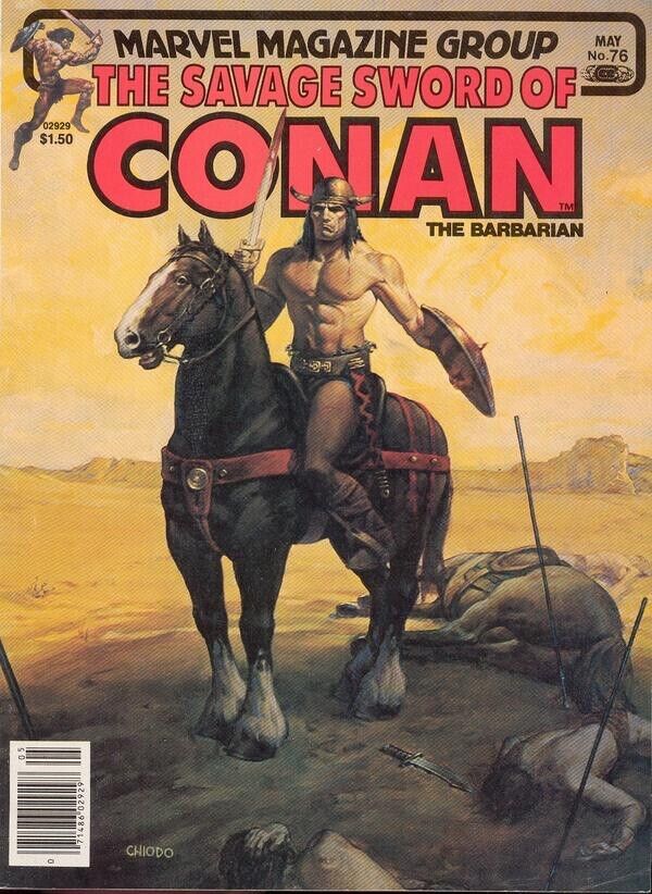 Marvel Magazine Savage Sword of Conan #76 Bronze Age 1982