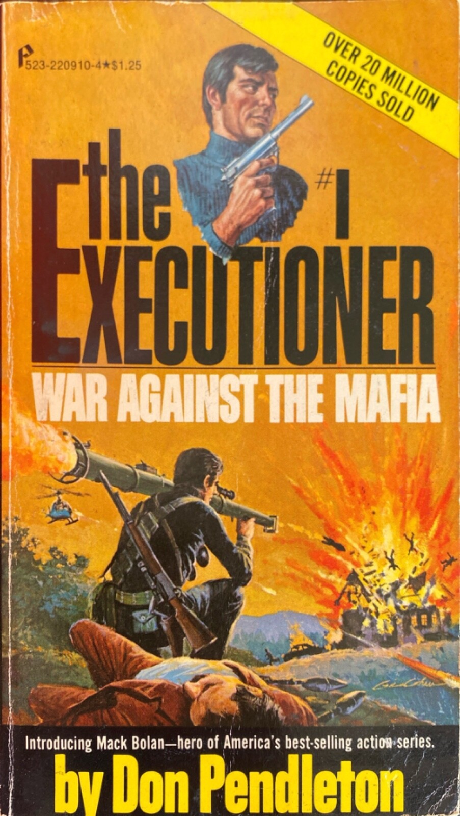 War Against the Mafia by Don Pendleton 1976 Pinnacle Paperback Executioner #1