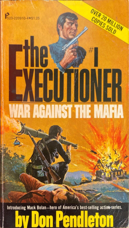 War Against the Mafia by Don Pendleton 1976 Pinnacle Paperback Executioner #1