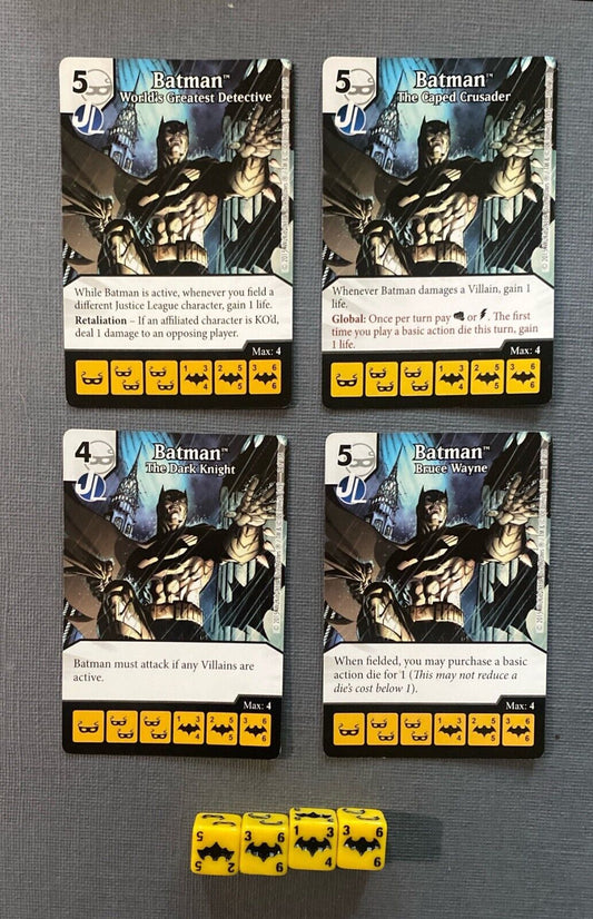Wizkids DC Dice Masters Justice League Batman Set +4 Dice