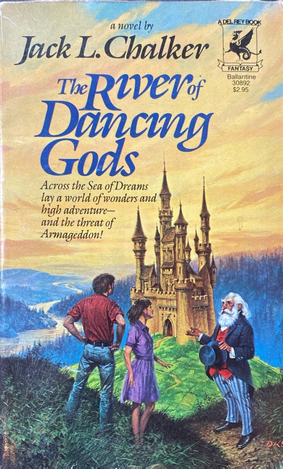 The River of Dancing Gods by Jack L. Chalker 1984 Del Rey Paperback