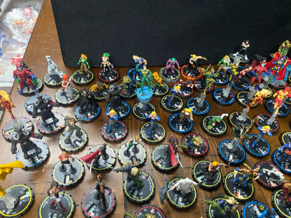 Large Lot 275 WizKids Heroclix Marvel DC Independent Hellboy Batman Rings