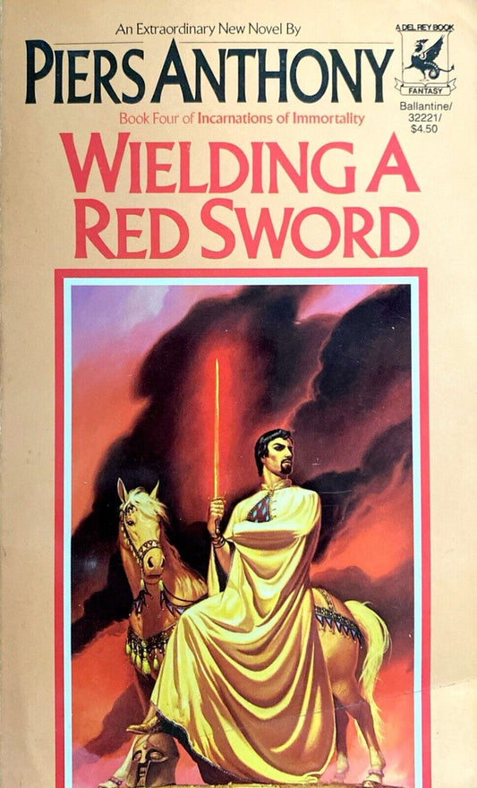 Wielding a Red Sword by Piers Anthony 1987 Ballantine Del Rey Paperback