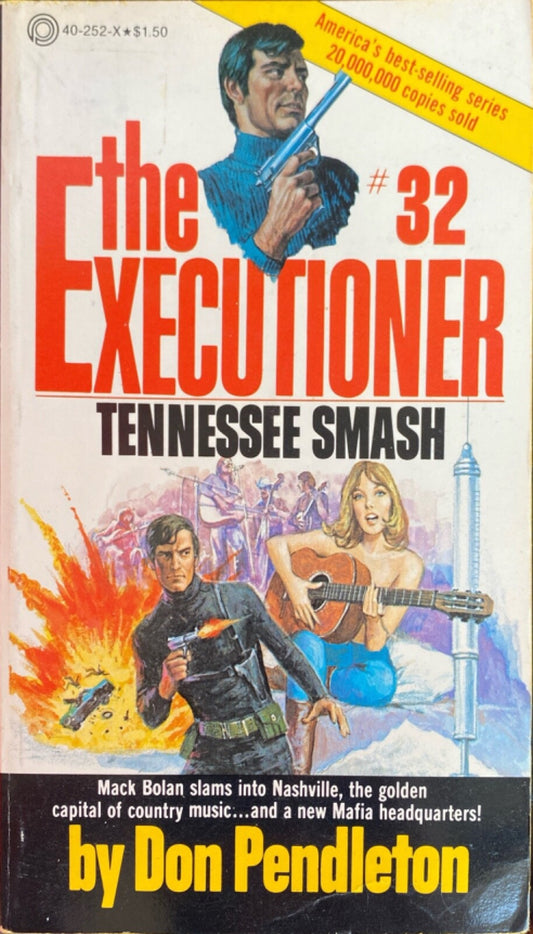 Tennessee Smash by Don Pendleton 1979 Pinnacle Paperback Executioner #32