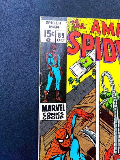 Marvel Comics Amazing Spider-man #89 Bronze Age 1970 Doctor Octopus