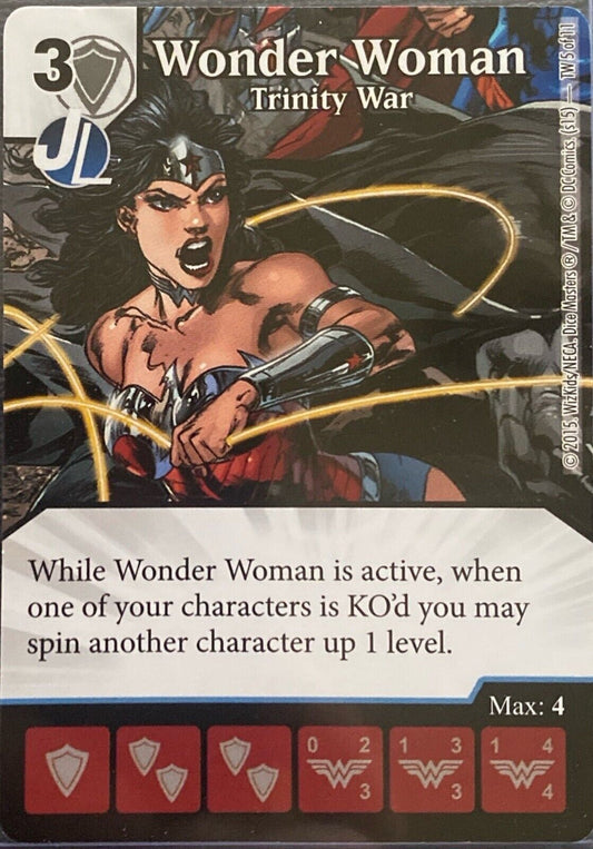Wizkids DC Dice Masters Wonder Woman Trinity War Card Promo