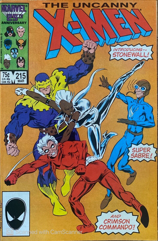 Marvel Comics Uncanny X-men #215 Copper Age 1987