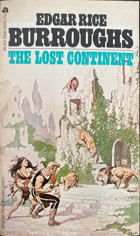 The Lost Continent by Edgar Rice Burroughs 1973 Ace 49292 Paperback