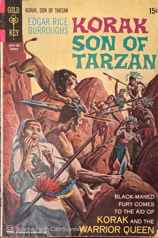 Gold Key Comics Korak Son of Tarzan #39 Bronze Age 1971