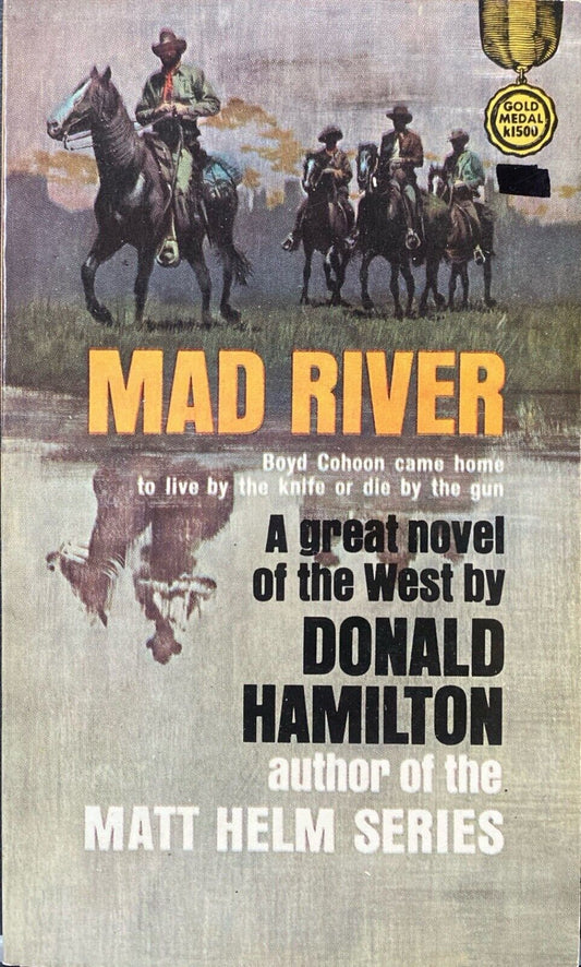 Mad River by Donald Hamilton 1956 Fawcett Gold Medal k1500 Paperback