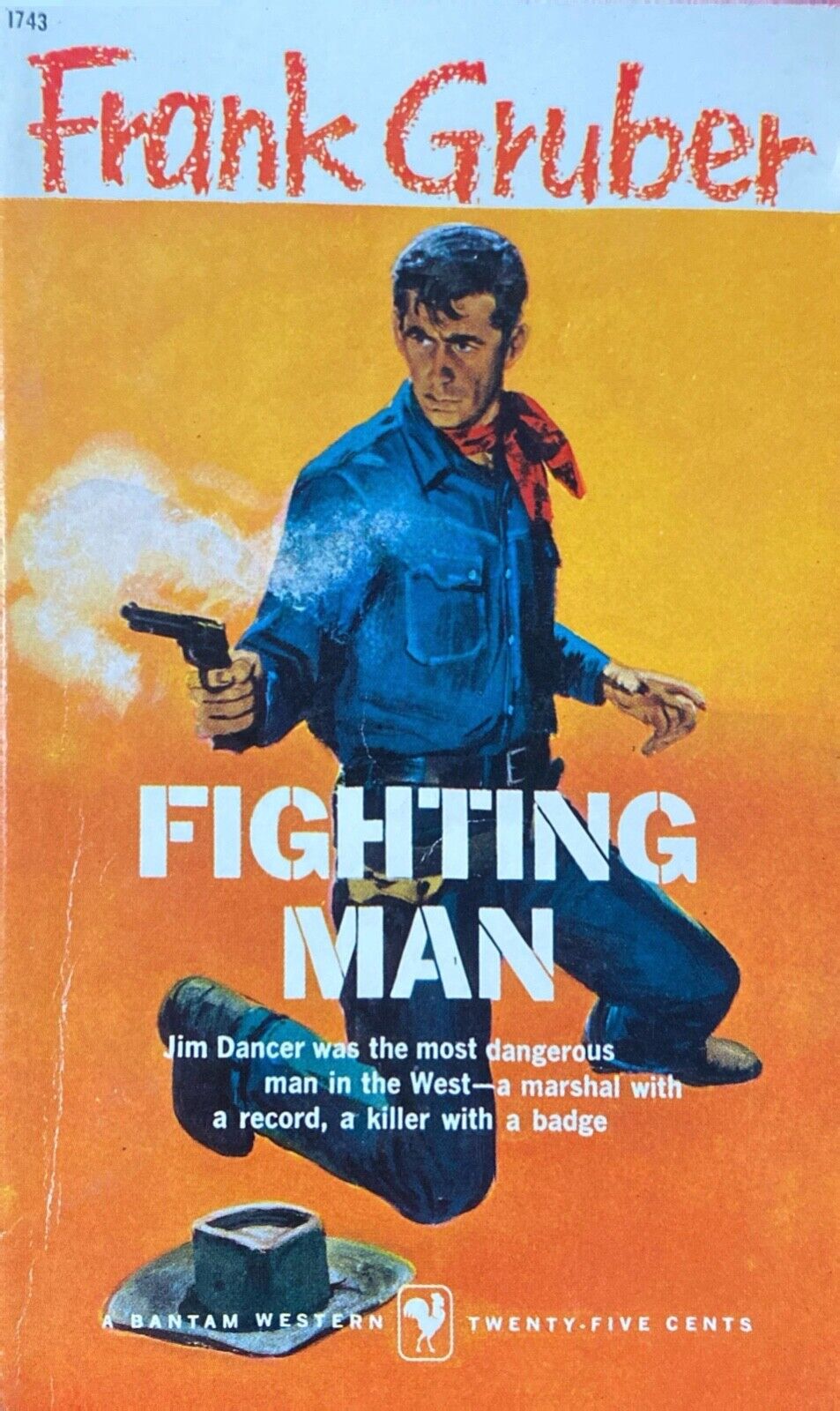 Fighting Man by Frank Gruber 1958 Bantam I743 Paperback
