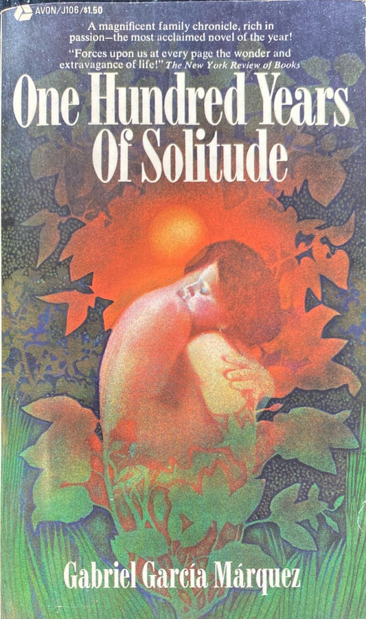 One Hundred Years of Solitude by Gabriel Garcia Marquez 1971 Avon J106 First