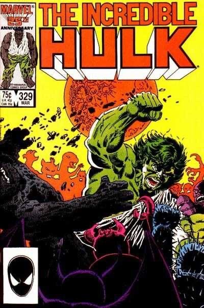 Marvel Comics Incredible Hulk #329 Copper Age 1987