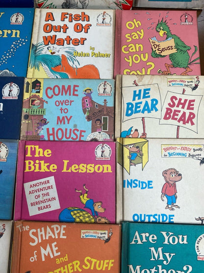 Large Lot of 29 Vintage Dr. Seuss Children's Books BCE Hardcover Reader Copies