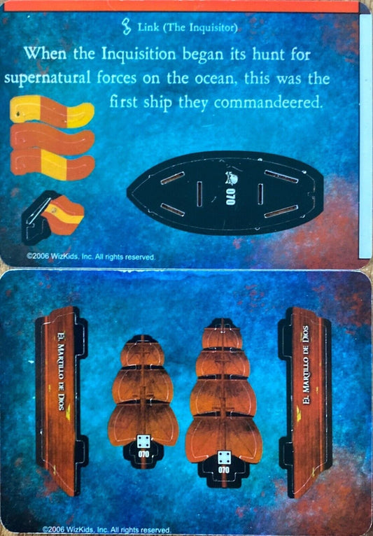 WizKids Pirates CSG of Davy Jones' Curse 070 El Martillo de Dios Unpunched