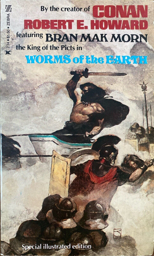 Worms of the Earth by Robert E. Howard 1977 Zebra 234 Paperback