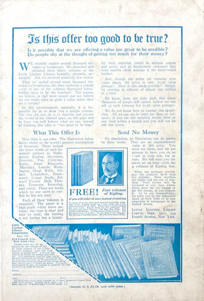 The Wide World Magazine No. 296 Vol. 50 December 1922 London Pulp