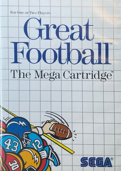 Great Football: The Mega Cartridge Sega Master System Complete Box Manual