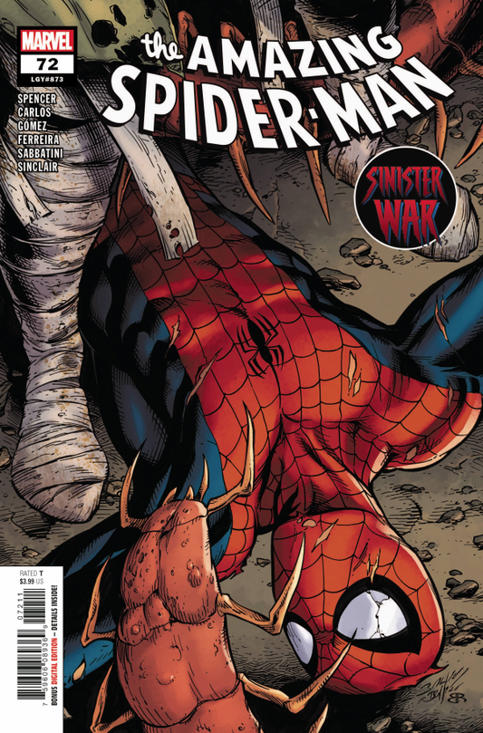 Marvel Comics Amazing Spider-man #72 Legacy #873 Modern Age 2021 Sinister War