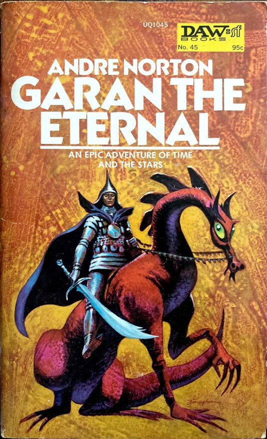 Garan the Eternal by Andre Norton 1973 Daw UQ1045 Paperback