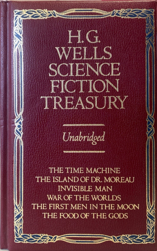 H.G. Wells Science Fiction Treasury Unabridged Chatham River Leather-bound