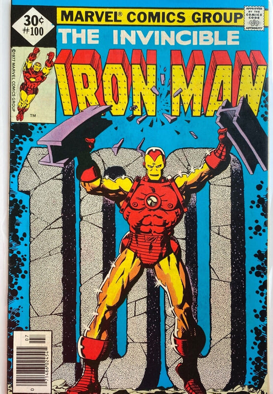 Marvel Comics Iron Man #100 Bronze Age 1977 Classic Cover