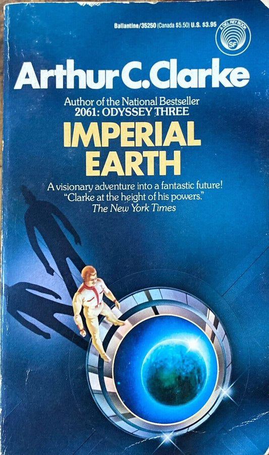 Imperial Earth by Arthur C. Clarke 1976 Ballantine Del Rey Paperback