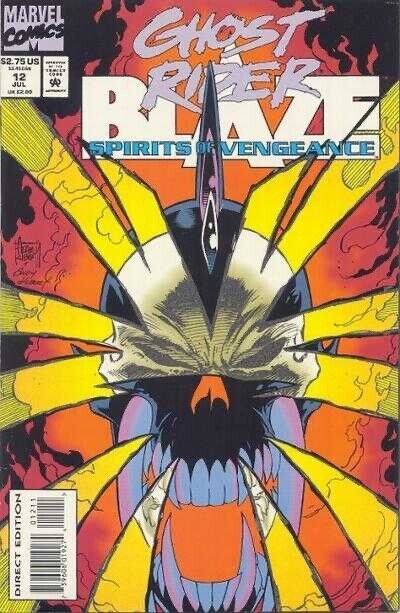 Marvel Comics Ghost Rider/Blaze Spirits of Vengeance #12 Modern Age 1993 Glow