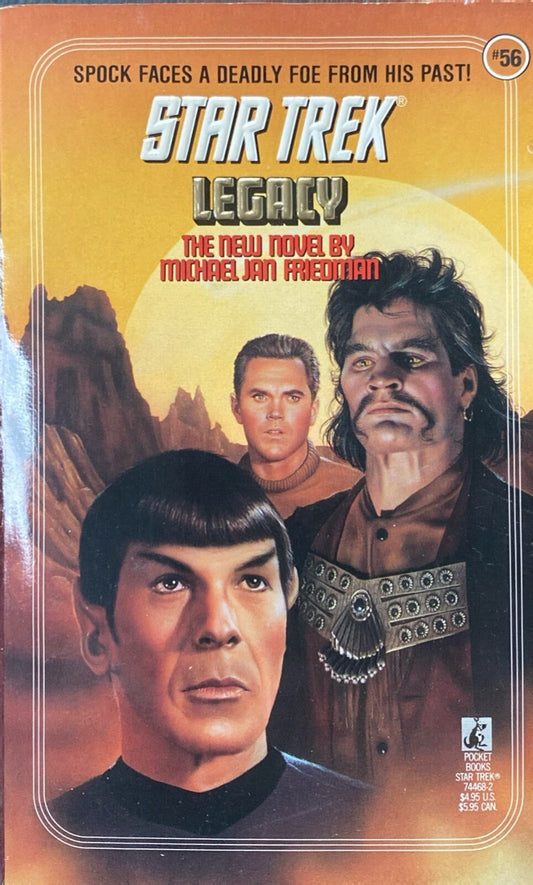 Star Trek #56: Legacy by Michael Jan Friedman 1991 Pocket Paperback