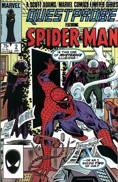 Marvel Comics Questprobe #2 Copper Age 1985 Spider-man Mysterio