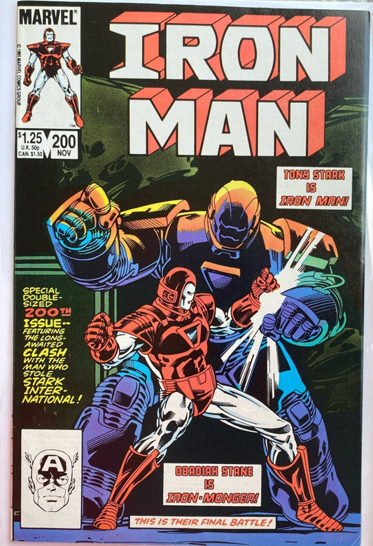 Marvel Comics Iron Man #200 Copper Age 1985 First Iron-Monger