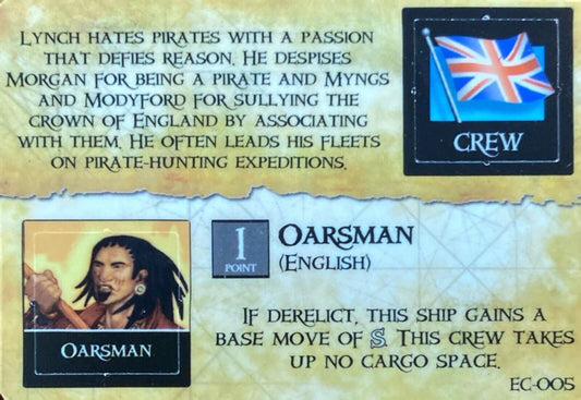 WizKids Pirates CSG of the Spanish Main EC-005 Governor Lynch/Oarsman (English)