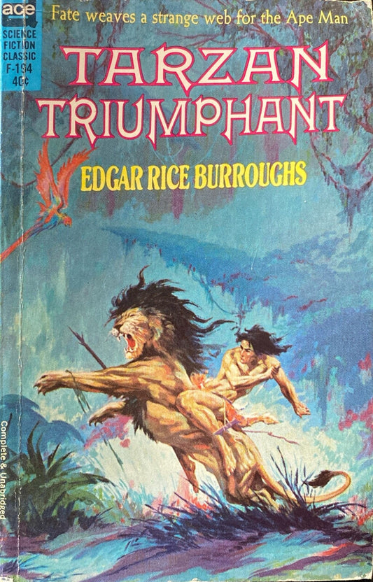 Tarzan Triumphant by Edgar Rice Burroughs Ace F-194 Paperback