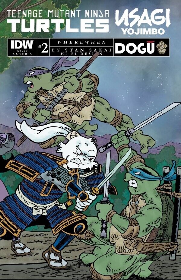 IDW Comics Teenage Mutant Ninja Turtles/Usagi Yojimbo: Where When #2 Variant