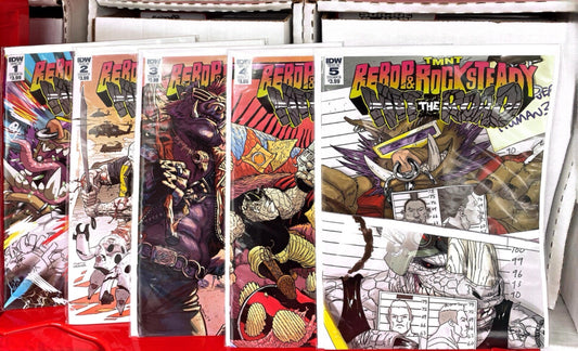 IDW Comics TMNT: Bebop & Rocksteady Hit the Road #1-5 2019 Complete Series